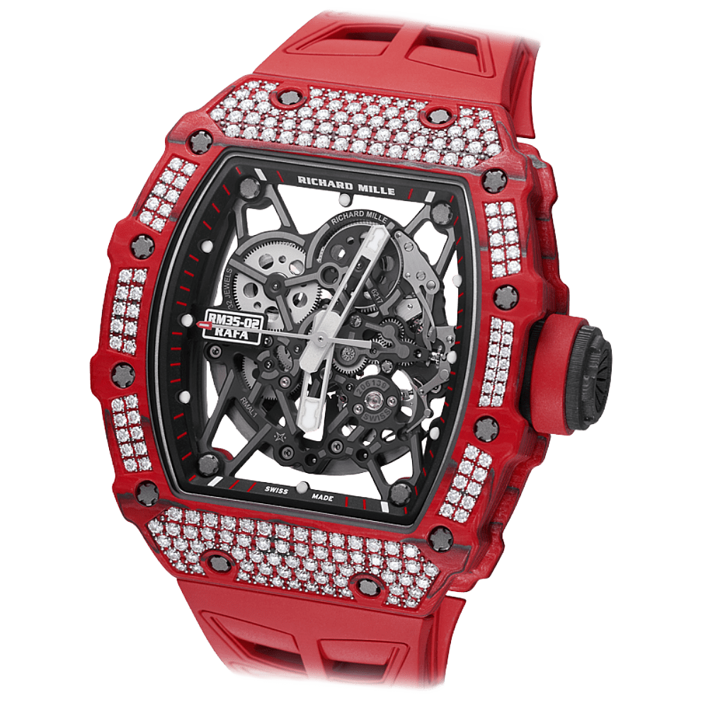 RM35-02 Red QTPT Top Bezel Diamond Side 2