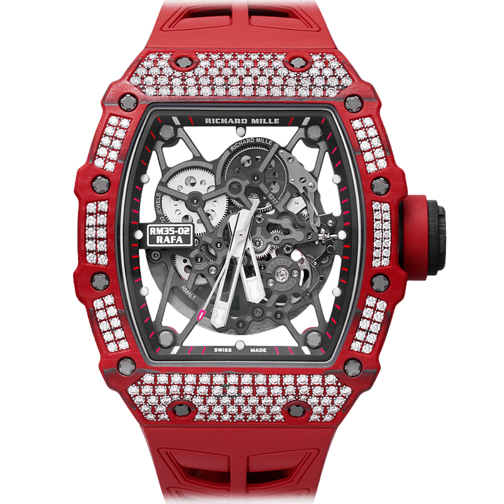 RM35-02 Red QTPT Top Bezel Diamond
